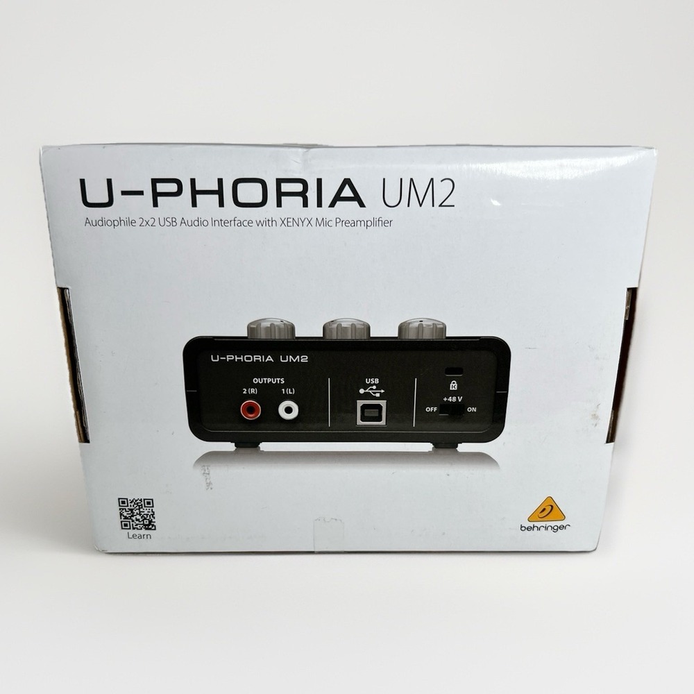 Behringer U-PHORIA UM2 Single Channel Audio Interface - Black